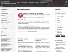 Tablet Screenshot of baurechtsurteile.de